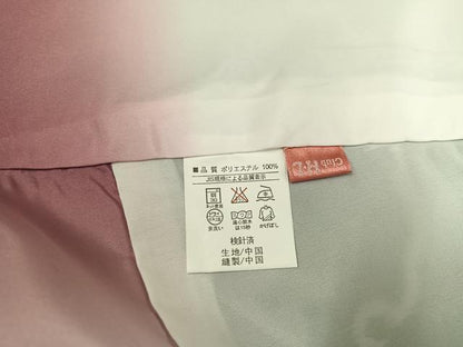 平和屋着物●H・L（アッシュエル）　HENRI-LUC CHAPUIS　小紋・長襦袢(無双仕立て)・半幅帯セット　雪輪文　黒地　洗える着物　AABH2007ph