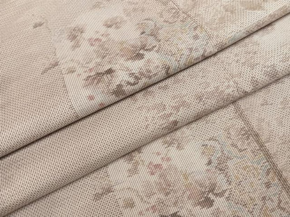 平和屋着物●本場大島紬　白大島　一元7マルキ　総絣　草花文　正絹　逸品　AABH2019ph