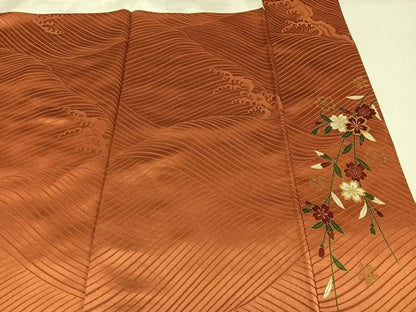 平和屋着物●豪華振袖　花蝶文　金彩　正絹　逸品　AABH2027ph
