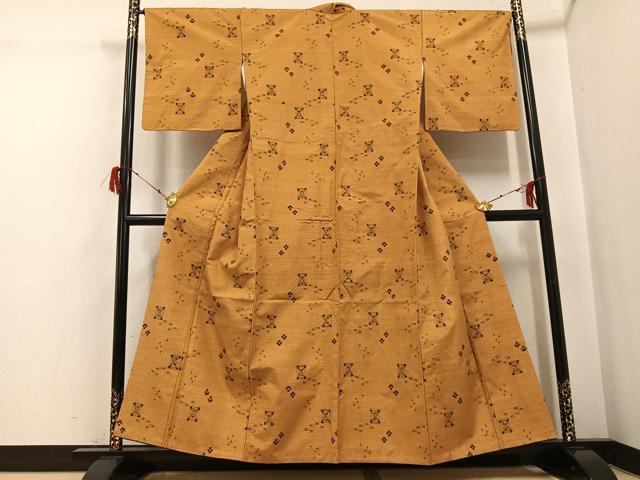 平和屋着物○上質な紬 琉球絣 正絹 逸品 AABH2030ph