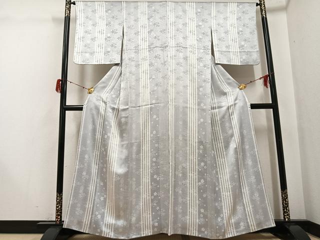 平和屋着物●上質な小紋　花間道　正絹　逸品　AABH2034ph