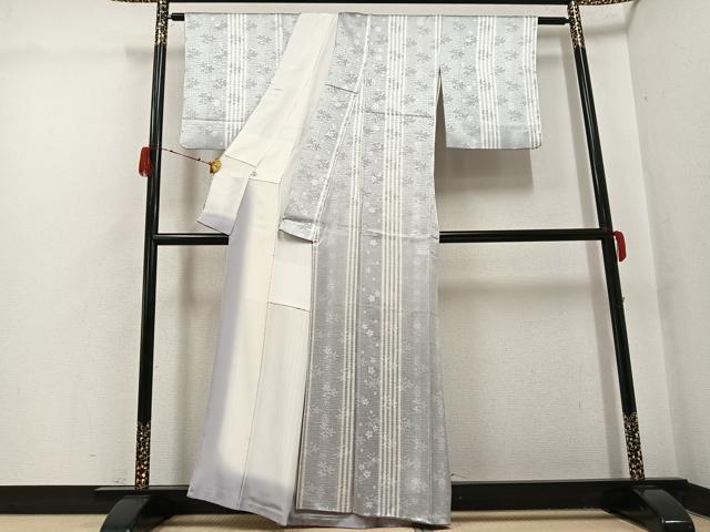 平和屋着物●上質な小紋　花間道　正絹　逸品　AABH2034ph