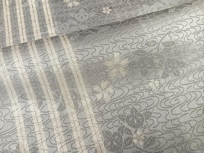 平和屋着物●上質な小紋　花間道　正絹　逸品　AABH2034ph