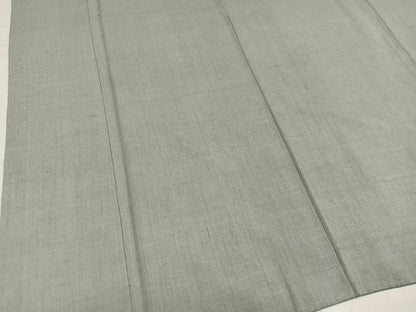 平和屋着物●本場結城紬　重要無形文化財　色無地　蕎麦切色　正絹　逸品　AABH2037ph