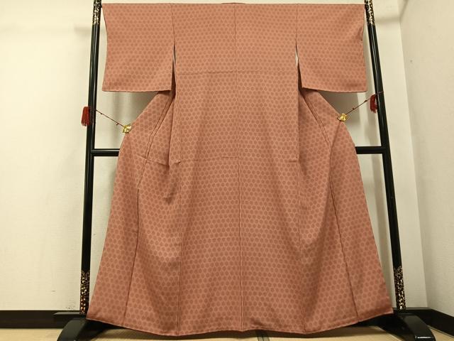 平和屋着物●江戸小紋　亀甲文　正絹　逸品　未使用　AABH2040ph
