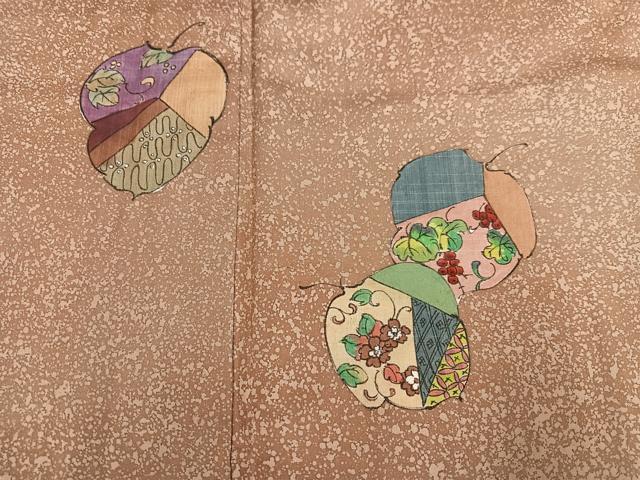平和屋着物●本場大島紬　染大島　訪問着　手描き　草花文　正絹　逸品　AABH2044ph 平和屋着物○本場大島紬 染大島 訪問着 手描き 草花文 正絹 逸品