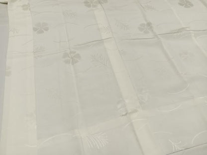 平和屋着物●長襦袢　無双仕立て　草花地紋　正絹　逸品　AABH2046ph
