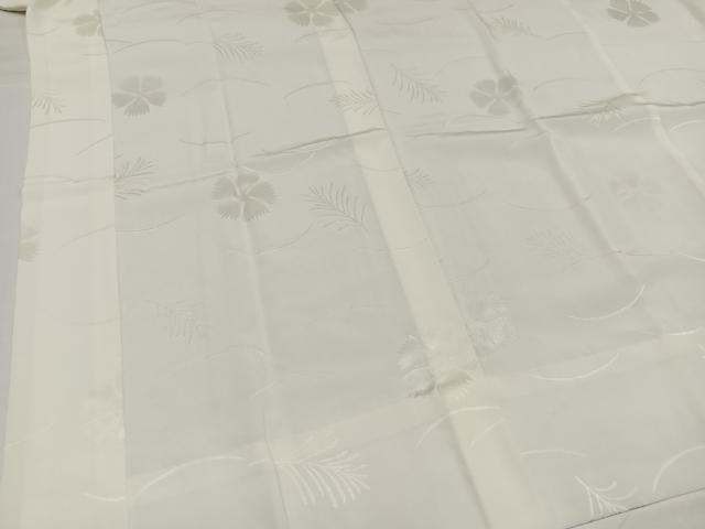平和屋着物●長襦袢　無双仕立て　草花地紋　正絹　逸品　AABH2046ph