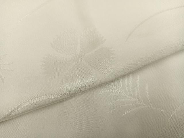 平和屋着物●長襦袢　無双仕立て　草花地紋　正絹　逸品　AABH2046ph
