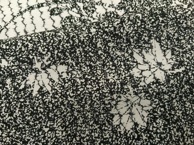 平和屋着物●訪問着　作家物　草花シルエット　正絹　逸品　AABH2048ph