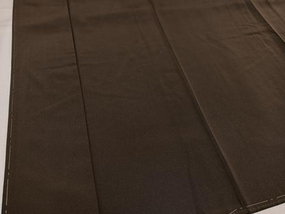 平和屋着物●上質な色無地　海松茶色　正絹　逸品　未使用　AABH2053ph
