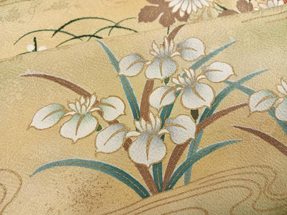 平和屋着物●豪華振袖　松竹梅　暈し染め　金彩　やまと誂製　正絹　逸品　AABH2057ph