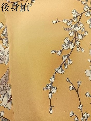 平和屋着物●上質な小紋　枝花文　暈し染め　正絹　逸品　未使用　AABH2059ph