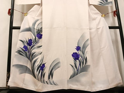 平和屋着物●訪問着　薔薇　バラ　正絹　逸品　AABH2066ph