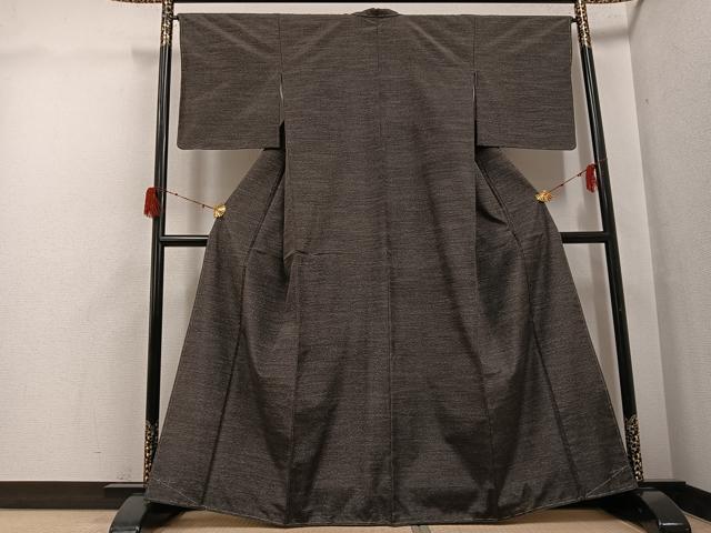 平和屋着物●本場大島紬　染大島　天目暈し　霞文　正絹　逸品　未使用　AABH2068ph 平和屋着物○本場大島紬 染大島 天目暈し 霞文 正絹 逸品 未