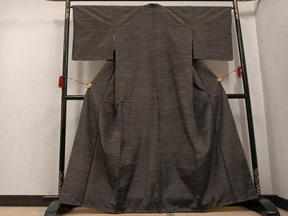 平和屋着物●本場大島紬　染大島　天目暈し　霞文　正絹　逸品　未使用　AABH2068ph