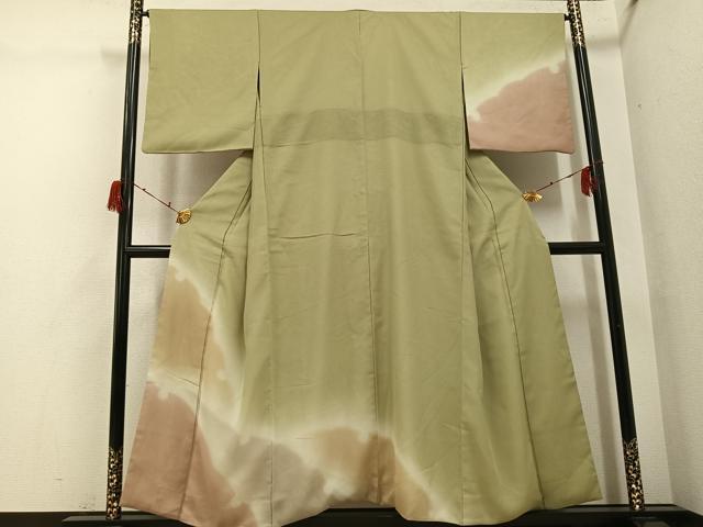 平和屋着物●訪問着　紗袷　雪輪　暈し染め　さが美扱い　正絹　逸品　AABH2076ph