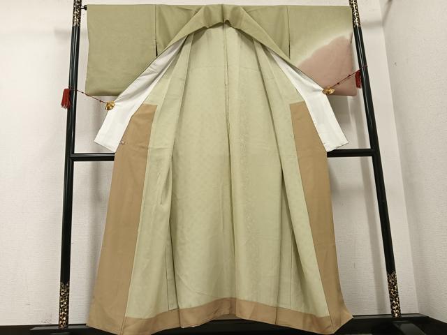 平和屋着物●訪問着　紗袷　雪輪　暈し染め　さが美扱い　正絹　逸品　AABH2076ph