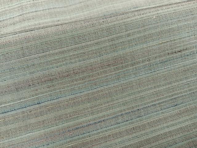 平和屋着物●紅花紬　米沢　霞紋　正絹　逸品　AABH2079ph
