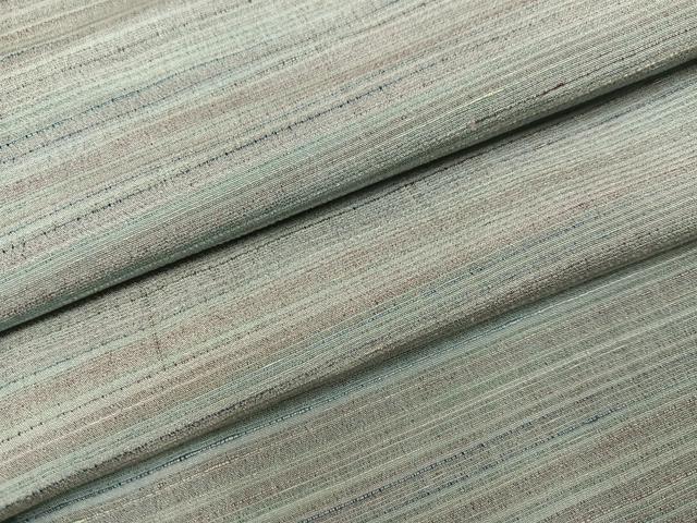 平和屋着物●紅花紬　米沢　霞紋　正絹　逸品　AABH2079ph