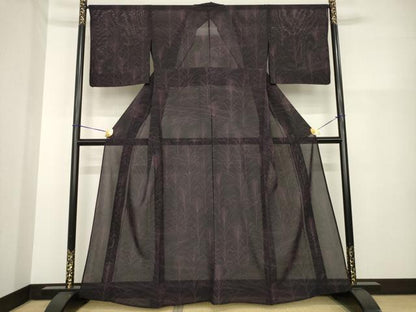 平和屋着物＊夏物 小紋 絽 流水文 正絹 逸品 AABH2083ck
