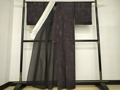 平和屋着物＊夏物 小紋 絽 流水文 正絹 逸品 AABH2083ck