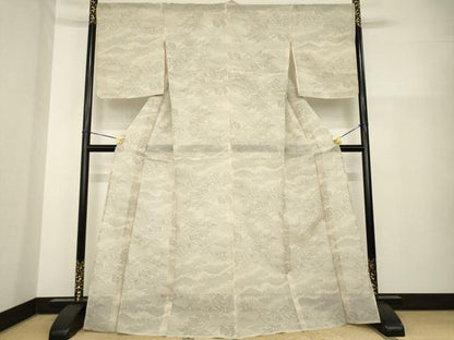 平和屋着物＊夏物　本場大島紬　夏大島　9マルキ　遠山文　正絹　逸品　未使用　AABH2088ck