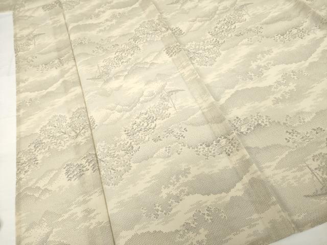 平和屋着物＊夏物　本場大島紬　夏大島　9マルキ　遠山文　正絹　逸品　未使用　AABH2088ck