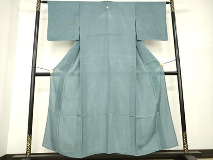 平和屋着物＊夏物 色無地 絽 錆鼠色 正絹 逸品 未使用 AABH2093ck