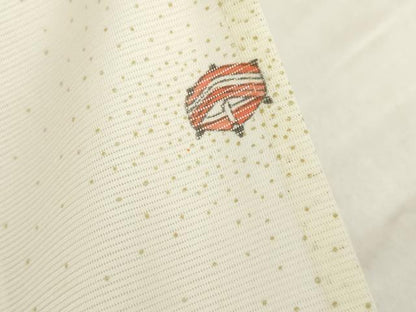 平和屋着物＊夏物 小紋 糸巻文 洗える着物 AABH2101ck