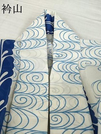 平和屋着物＊夏物 小紋 絽 流水花間道 洗える着物 AABH2110ck