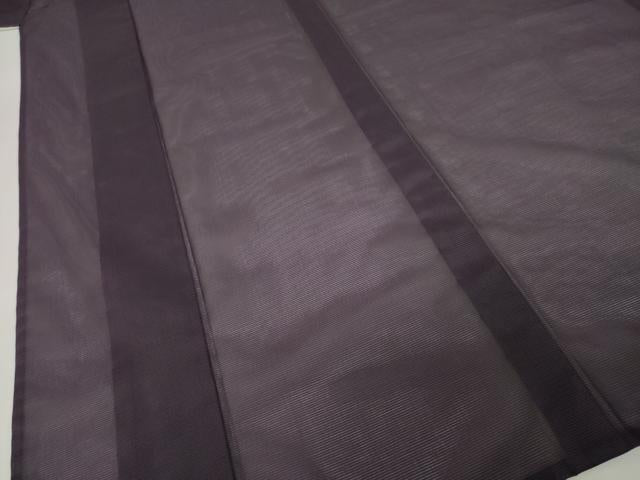 平和屋着物＊夏物 色無地 絽 似せ紫色 洗える着物 AABH2124ck