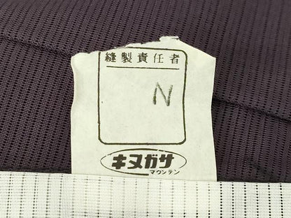 平和屋着物＊夏物 色無地 絽 似せ紫色 洗える着物 AABH2124ck