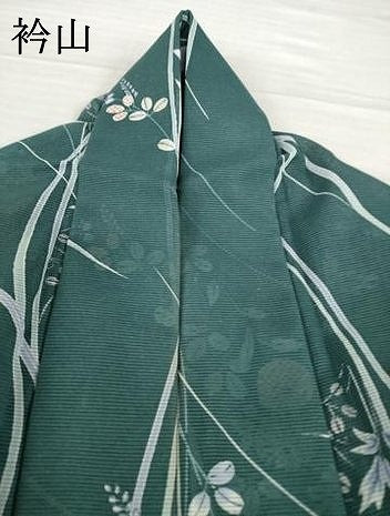 平和屋着物＊夏物 小紋 絽 草花間道 洗える着物 AABH2127ck