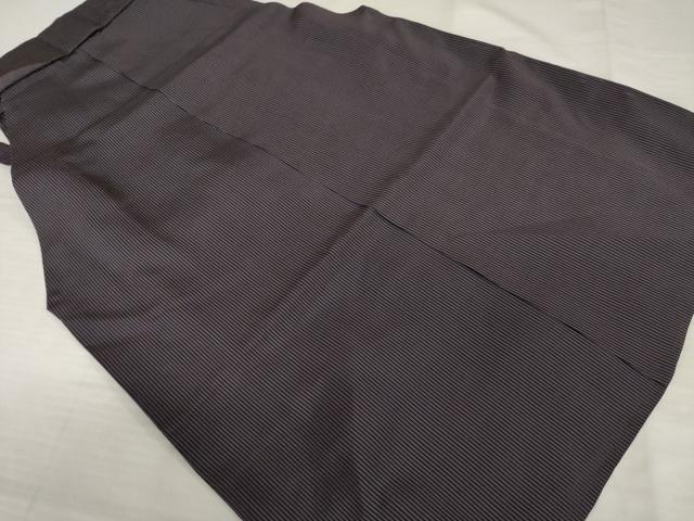 平和屋着物＊夏物 男性 行灯袴 縞 正絹 逸品 AABH2135ck