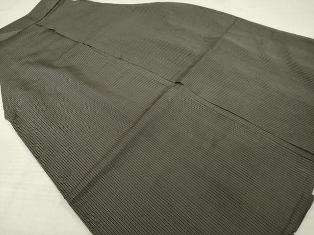 平和屋着物＊夏物 男性 行灯袴 縞 正絹 逸品 AABH2143ck