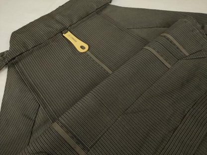 平和屋着物＊夏物 男性 行灯袴 縞 正絹 逸品 AABH2144ck