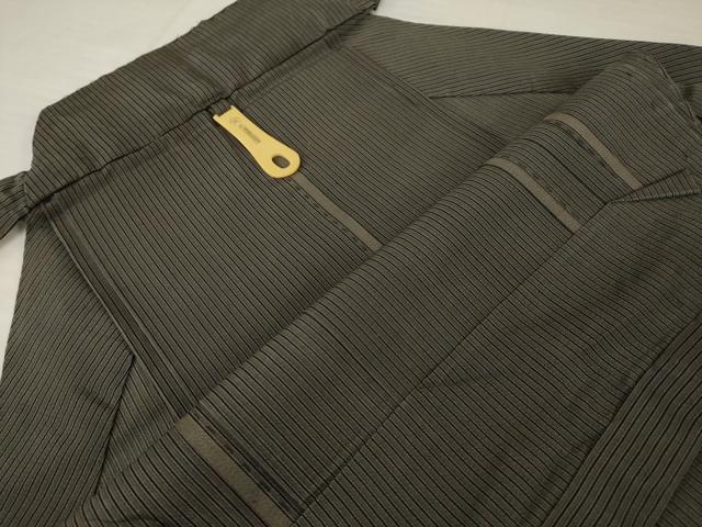 平和屋着物＊夏物 男性 行灯袴 縞 正絹 逸品 AABH2144ck