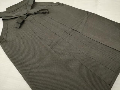 平和屋着物＊夏物 男性 行灯袴 縞 正絹 逸品 AABH2144ck