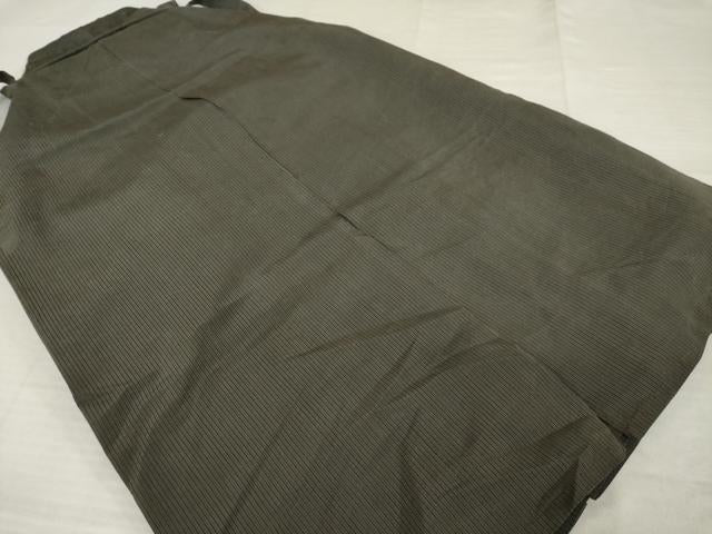 平和屋着物＊夏物 男性 行灯袴 縞 正絹 逸品 AABH2144ck