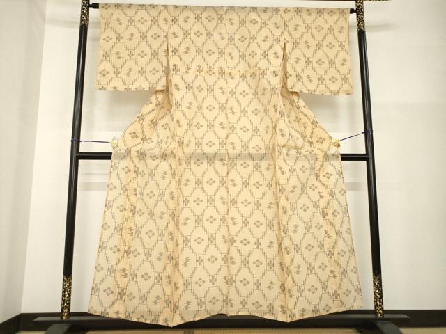 平和屋着物＊夏物 本場琉球絣 夏琉球 飛鳥文 正絹 逸品 AABH2145ck