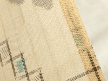 平和屋着物＊夏物 本場琉球絣 夏琉球 飛鳥文 正絹 逸品 AABH2145ck