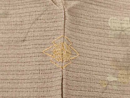 平和屋着物＊夏物 訪問着 絽縮緬 花籬文 暈し染め 金糸 正絹 逸品 AABH2150ck