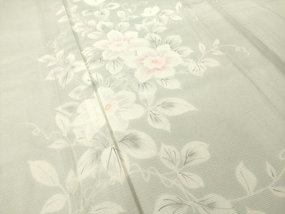 平和屋着物＊夏物 訪問着 絽 草花文 正絹 逸品 AABH2156ck