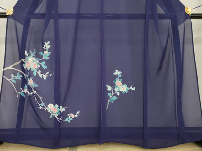 平和屋着物＊夏物 訪問着 絽 友禅 枝花文 正絹 逸品 未使用 AABH2158ck