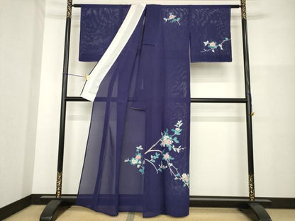 平和屋着物＊夏物 訪問着 絽 友禅 枝花文 正絹 逸品 未使用 AABH2158ck