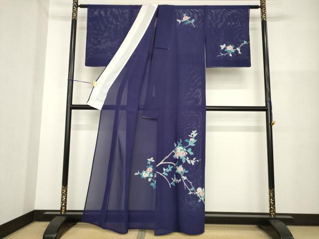 平和屋着物＊夏物 訪問着 絽 友禅 枝花文 正絹 逸品 未使用 AABH2158ck
