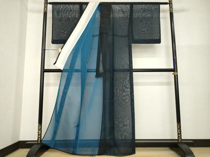 平和屋着物＊夏物 色無地 紗 褐返色 正絹 逸品 AABH2160ck