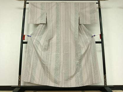 平和屋着物▽上質な紬 単衣 花間道 正絹 逸品 AABH2165jh