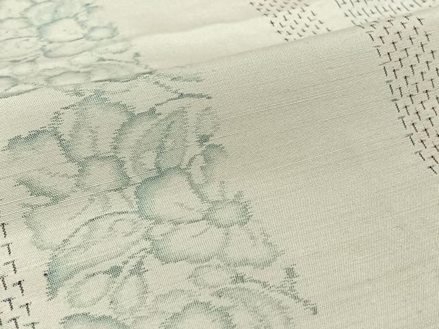 平和屋着物▽上質な紬 単衣 花間道 正絹 逸品 AABH2165jh